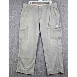 RedHead Cargo Pants Mens 40x30 Olive Green Relaxed Outdoor Workwear Cotton